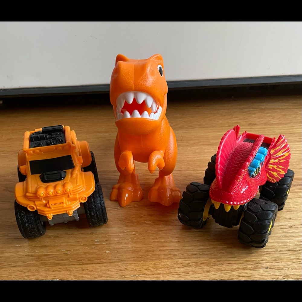 EUC Matchbox Rev Rigs Dino Trucks and T Rex
